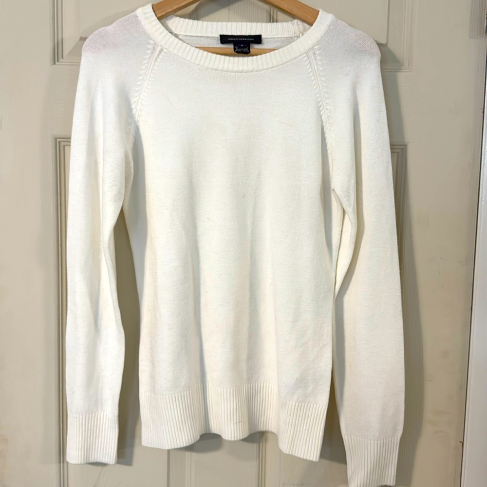 French connection white sweater